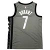 Image 1 : Brooklyn Nets Kevin Durant Autographed Grey Jordan Swingman Jersey Size 48 Beckett COA