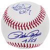 Image 2 : Ichiro Suzuki & Pete Rose Autographed Baseball Mariners/Reds "4256" & "4367" IS Holo & PR Holo Stock