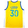 Image 1 : Golden State Warriors Stephen Curry Autographed Yellow Jersey Beckett COA