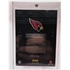 Image 2 : PANINI BLACK  #1 LARRY FITZGERALD SIGNED PATCH CARD NUMBERED 048/349