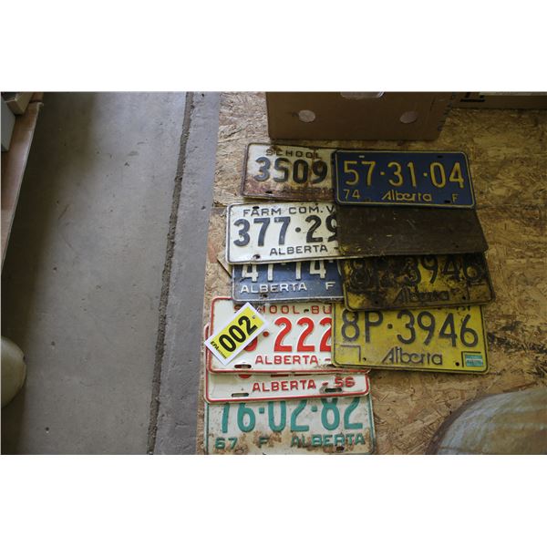License plates (10)