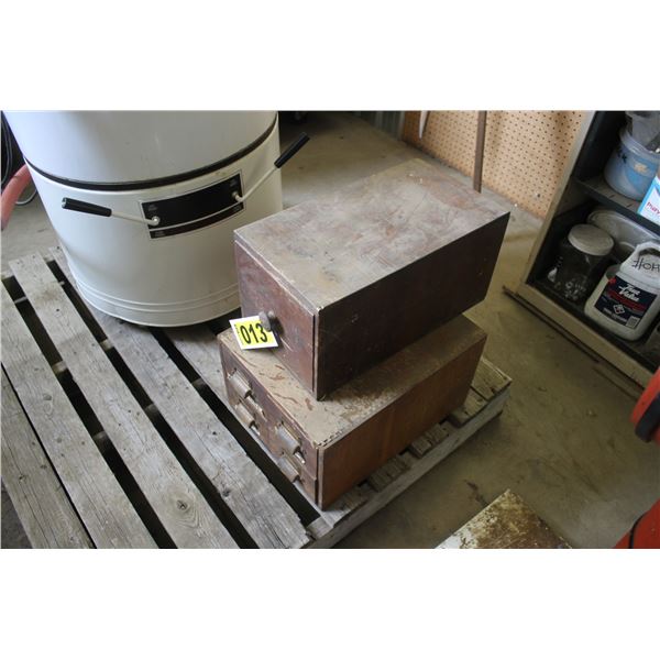 4 Drawer cabinet and 1 drawer cabinet.