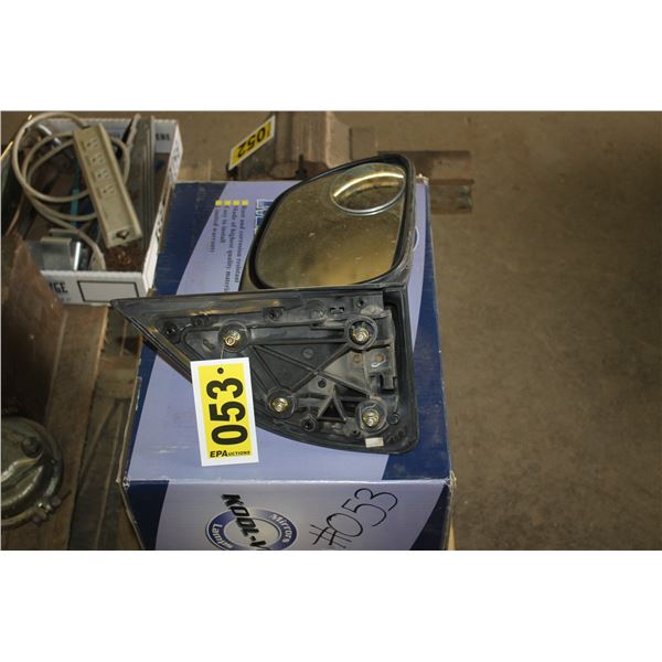 Ford 3/4 ton mirrors and a battery box.
