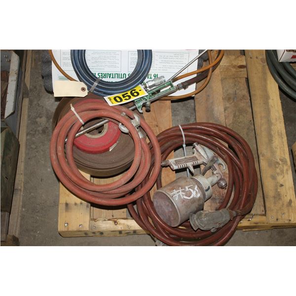 Impact wrench, sockets, sander, paint sprayer, air hose, parts washer, vice grips and misc.