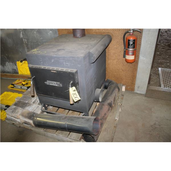 Heavy Woodstove (Handmade) Approx. 24"x30"