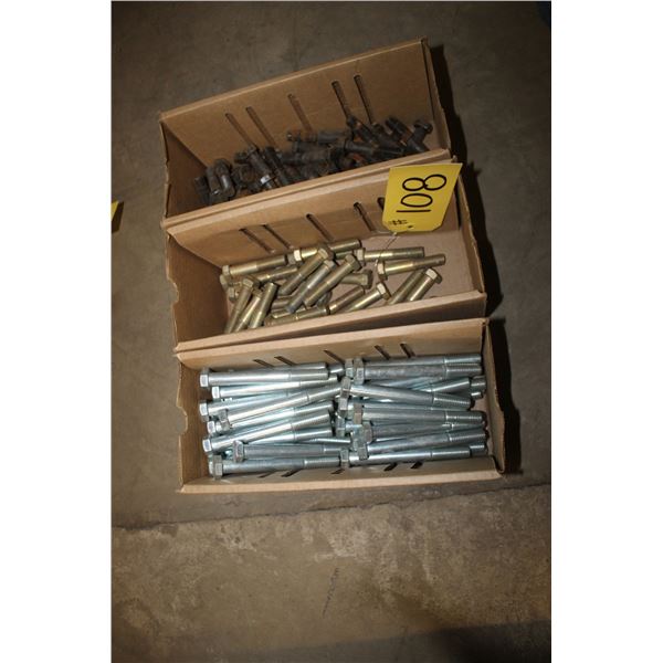 1/2 inch, 2 1/2 inch, 3 inch and 4 1/2 inch bolts.