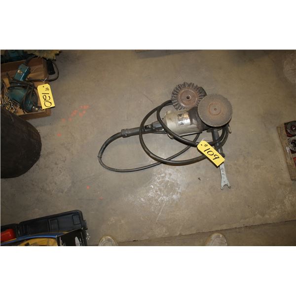 7 inch Grinder (black and decker) with wire brush.