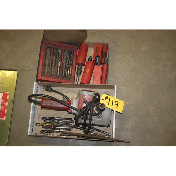 Hole Hawg Milwaukee with bits.