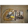Image 1 : Jigsaw, hammer, chalk line, 1/2 inch hammer drill & an extension cord.