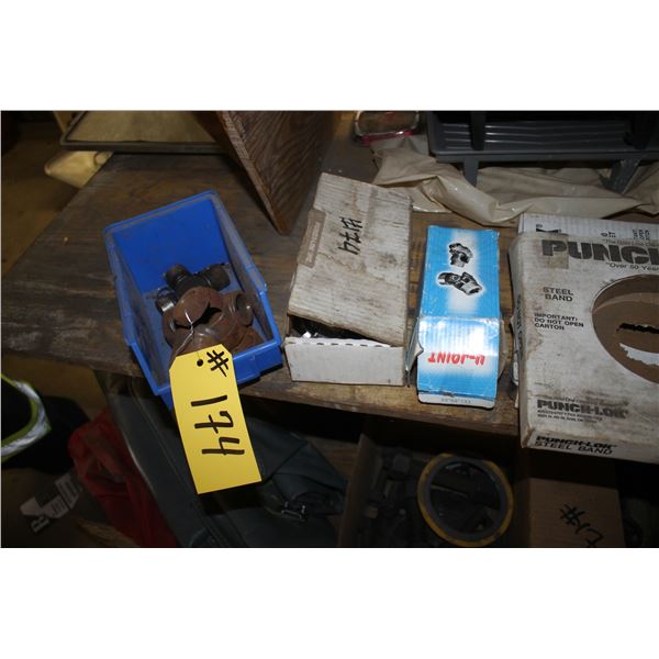 Universal joints, banding blocks and banding material.