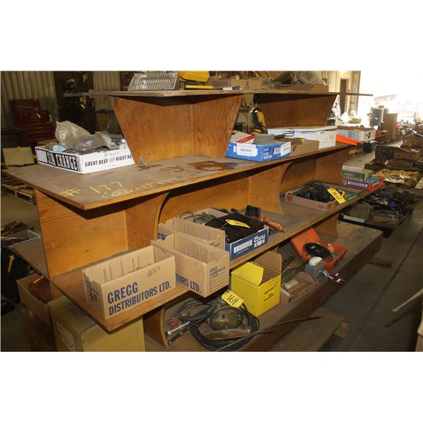 Wood shelf. (8 ft x 3 1/2 ft)