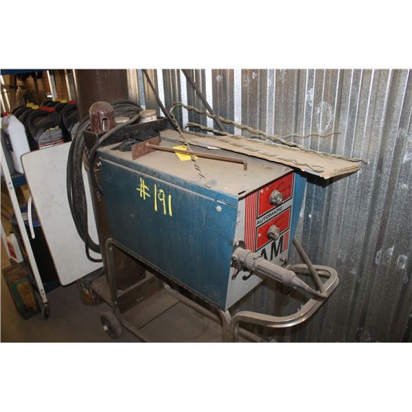 Sam welder with tank and wire. (needs repair)