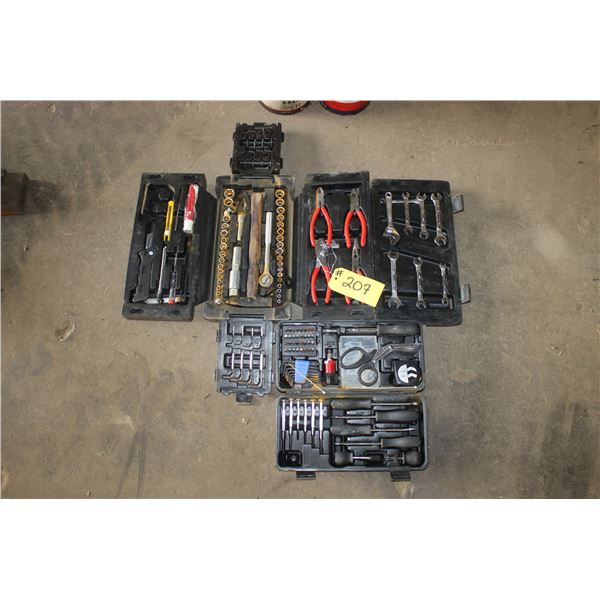 Tool boxes (2) complete with tools.