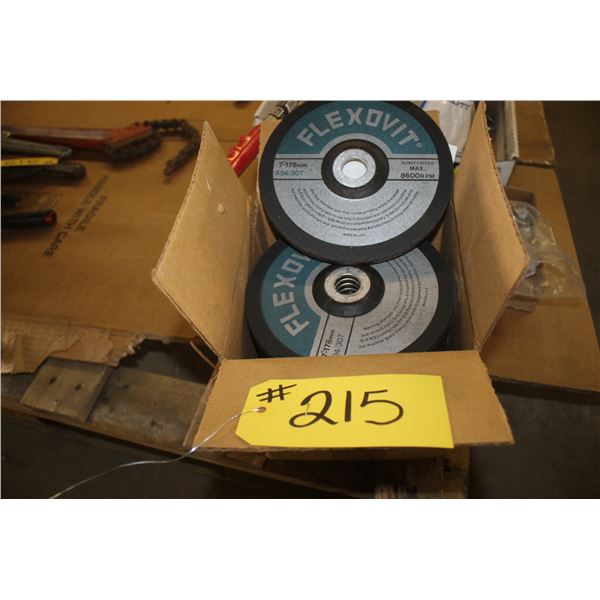 Box of 7 inch grinding wheels (depressed)