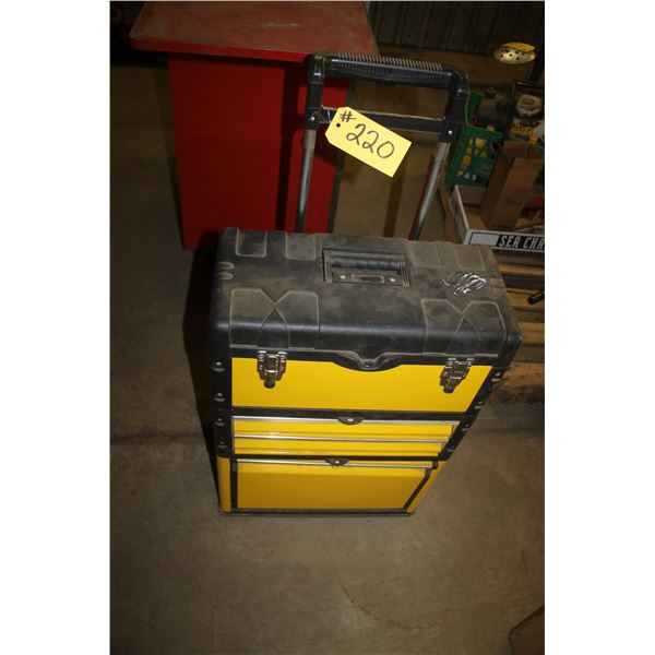 Elec. tool box with auto. wires and bulbs + more. (portable)