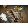 Image 2 : Jiffy ice auger with motor, and ice fishing gear., running