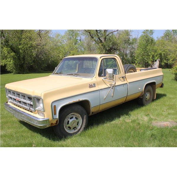 1977-78 GMC Sierra Classic 25 truck, Reg. cab, V8, Auto, All orig., some rust, Run's & Drives, #TCL2