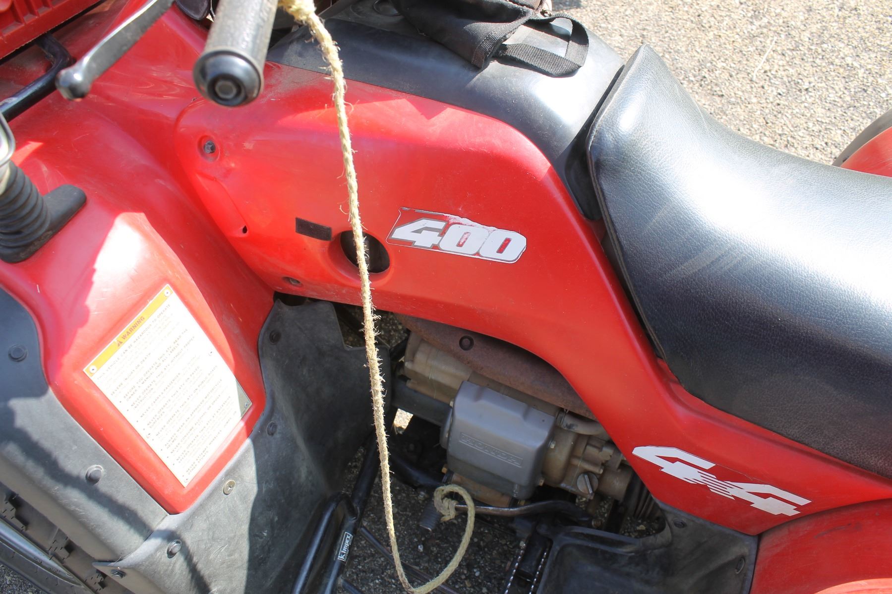 1997 Honda Foreman 400, 2400 miles, used for 575 hours, c/w winch, One