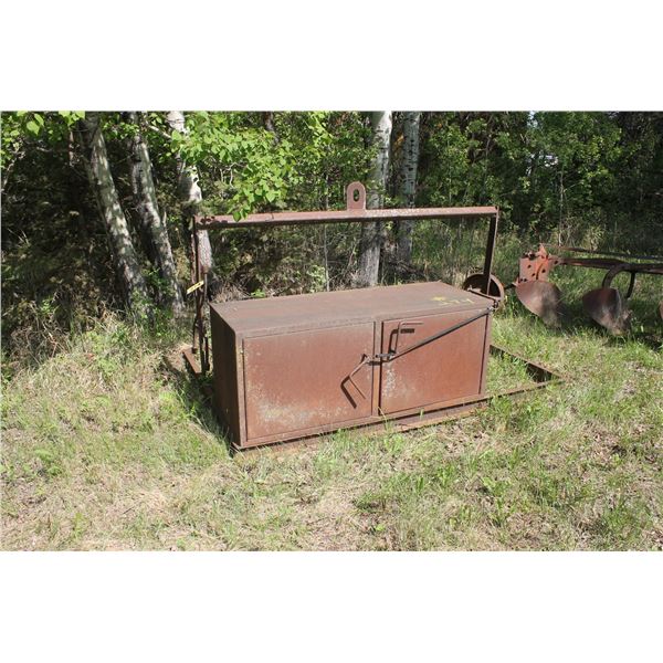 Welder skid with toolbox.