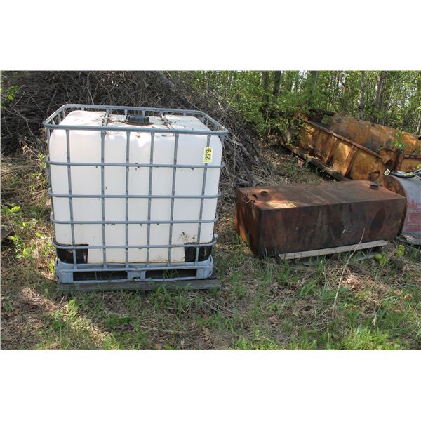 Plastic tote tank & rectangular tidy tank.