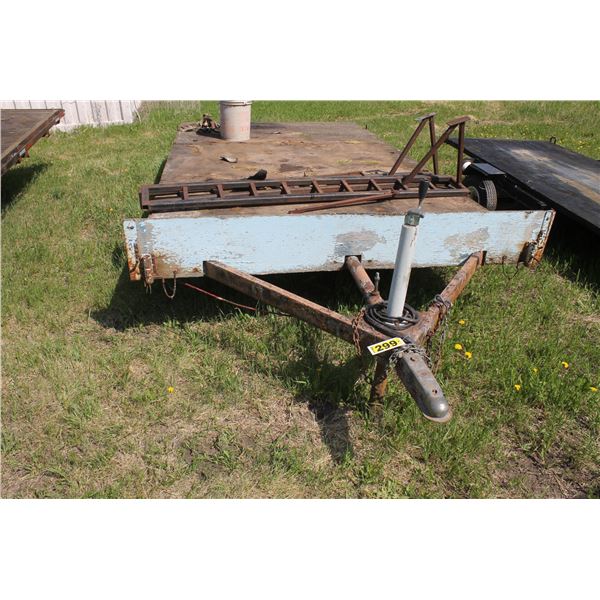 12'x 76" tandem axle trailer ramps. (Farm Use Only/No Vin#, need tire repair)