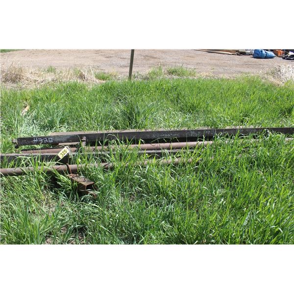 5"x6" sq tube, 2"x4" tubing, 4"pipe sign frame, building purlins, 2 1/2 tube frames, and a stand.