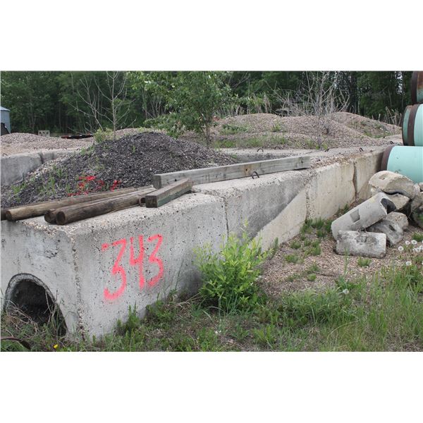 So much each x 30. Approx. 30-  5ft pipeline cement blocks. Can not be removed until the gravel is g