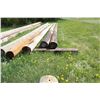 Image 1 : 6 Wood power poles 35', 10"-12" dia.