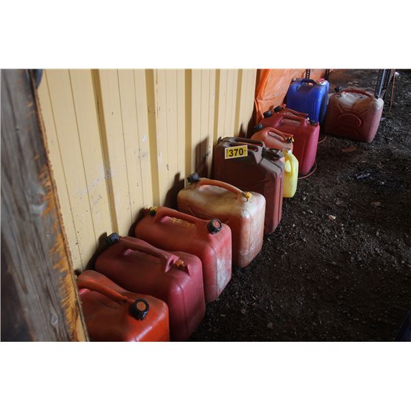 11 Jerry cans.