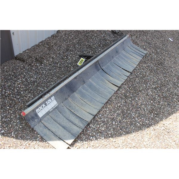 Rock guard for pickup truck.