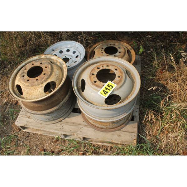 (5) 16 inch rims off 1 ton and 1 trailer rim 15 inch.