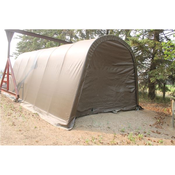 Brown shelter Approx. 12'x24'
