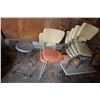 Image 1 : Stool, and 5 kitchen chairs.