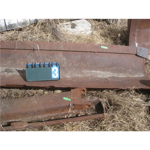 Antique dozer blade c/w side arms