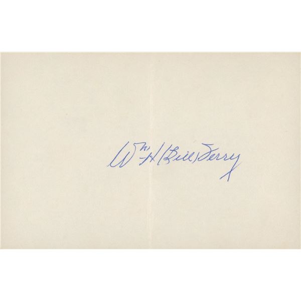 Bill Terry original signature