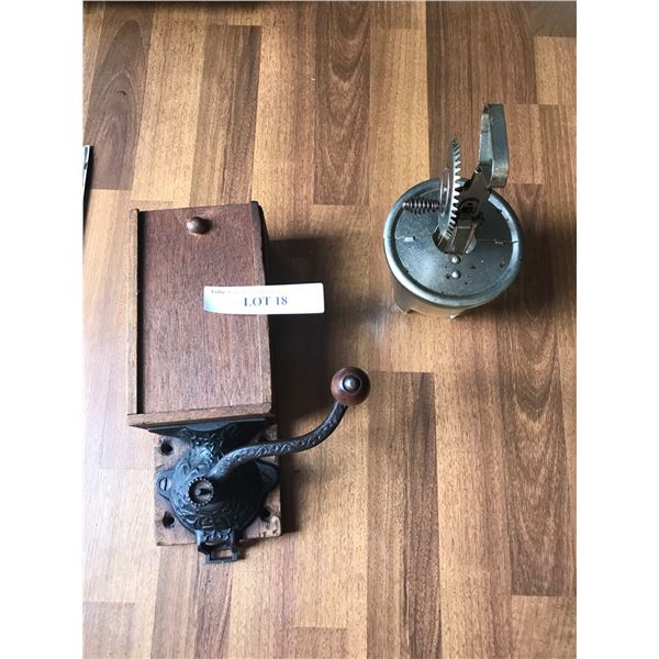 Vintage Coffee Grinder & Egg Beater