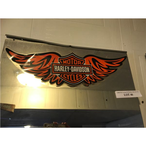 Two Huge Mirrors, Harley Davidson Decal