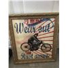 Image 2 : Dirty's Pig Roast Picture, I'd Rather Wear Out Than Rust Away Vintage Framed Art, Motorcycle Photo, 