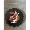 Image 2 : Harley Davidson Mirror & Two Decorative Bottle-cap Wall Decorations