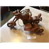 Image 2 : Lg Wooden Decorative Motorcycle w Sidecar