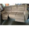 Image 2 : Ultrasuede Beige 3 Seater Reclining Couch