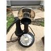 Image 2 : Antique Rotary Candlestick Telephone, Vintage Kellogg Wall Telephone, Pipe, 2 Rebels Beer Bottles & 
