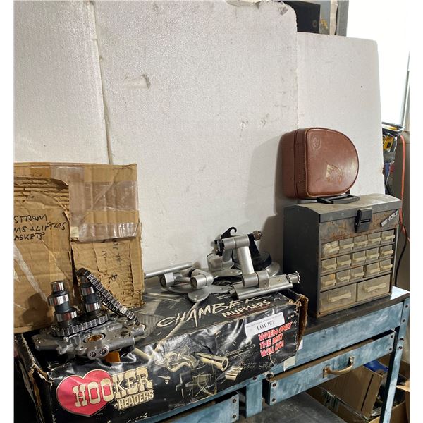 Chamber Muffler Hooker Headers, Cam Shaft Upgrade, Parts Drawer, Gaskets & Bolex Paillard Leather Ca