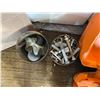 Image 2 : Stihl MS290 Chainsaw w Case, Chain Tensioner & Collection of Castor Wheels, Nuts & Bolts