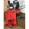 Image 1 : Coleman Powermate Compressor (Not Tested), Portable Makita Grinder, Snap-On Tools Ring Pliers