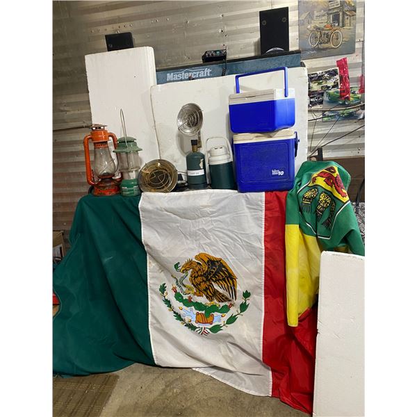 Propane Cooking Elements, Kerosene & Propane Camping Lantern, Coleman Mini Cooler, Igloo 10 Legend C