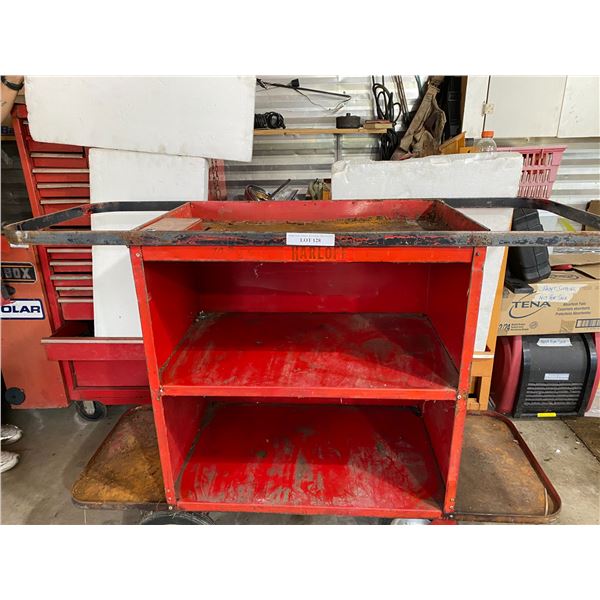 Harloff Two Shelf Tool Cart w Extending Frame