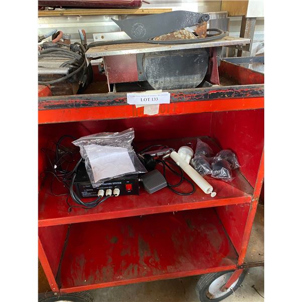 Koike IK-12 Beetle Oxy Fuel Cutting Machine, Caswell Power Coating System, Tile Cutting Wet Saw