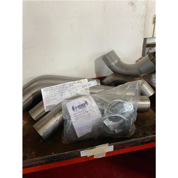 Summit Racing Equipment X-Pipe Kit w Mounting Brackets, Throttle Body