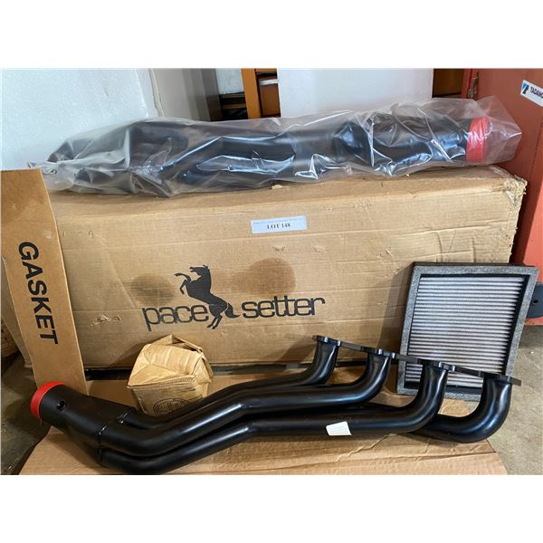 Two 4 Cylinder Exhaust Ports, Air Filter, Rear Exhaust, Mufflers, Motorcycle Silencers, Bafflers, Di